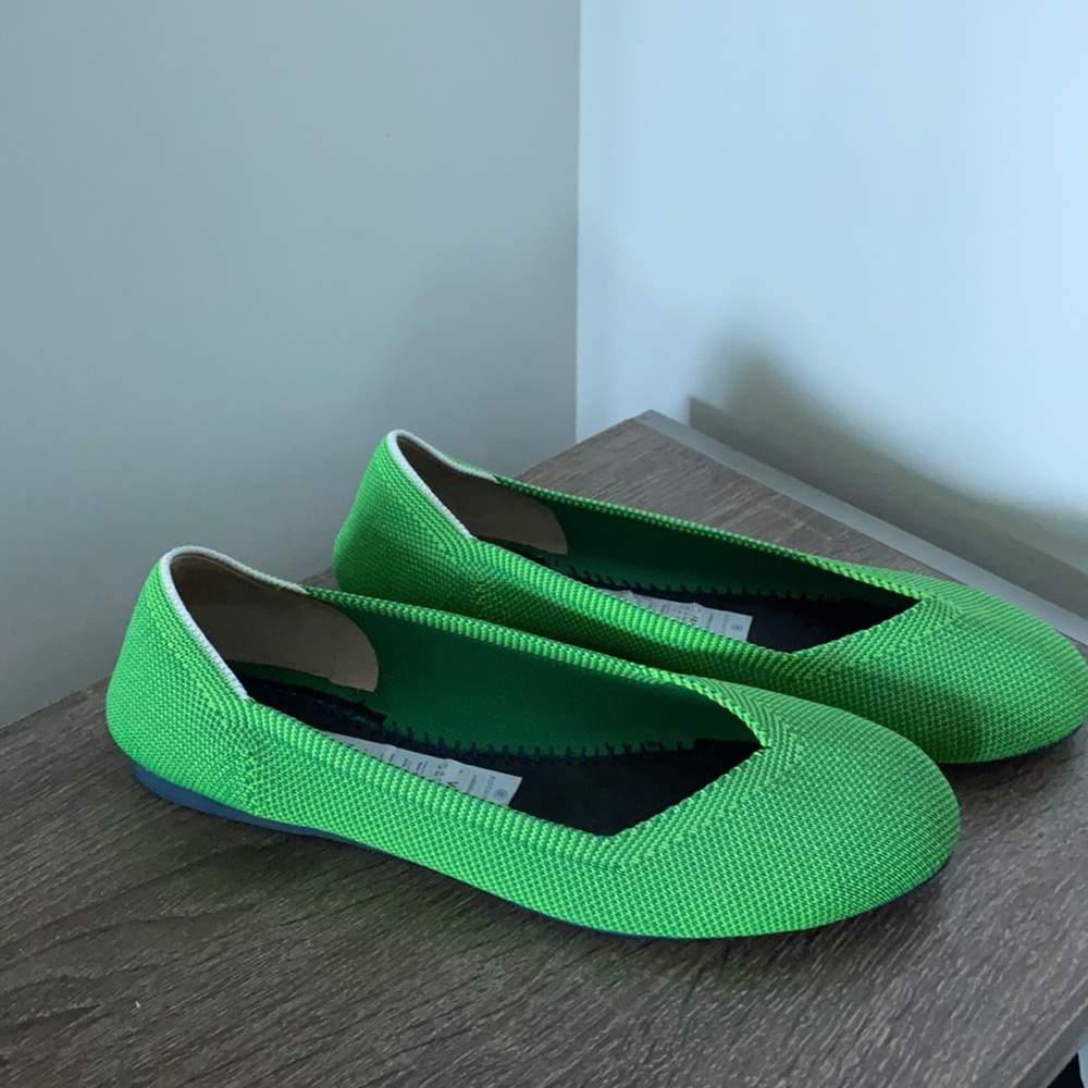 Rothy's Bright Green Flats (fits like Rothy’s
sz 8) - Picture 2 of 16